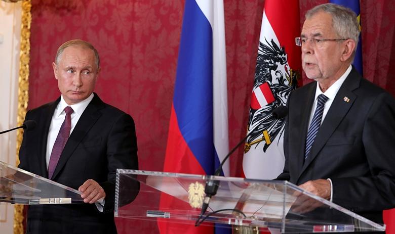 Владимир Путин и Александер Ван дер Беллен