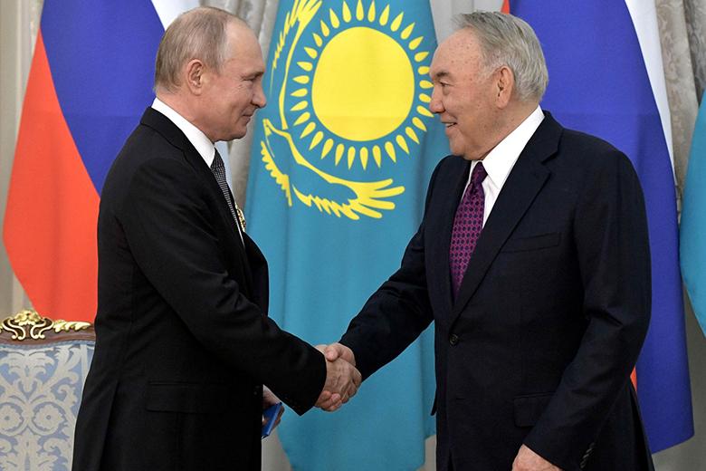 Владимир Путин и Нурсултан Назарбаев