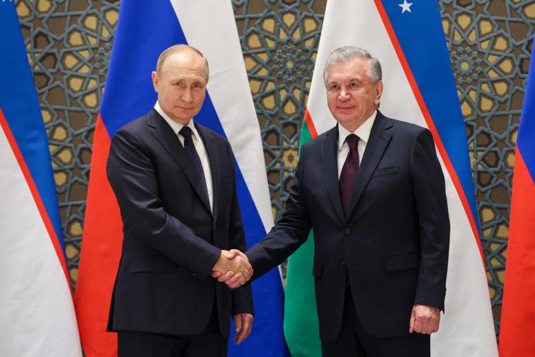Владимир Путин и Шавкат Мирзиёев