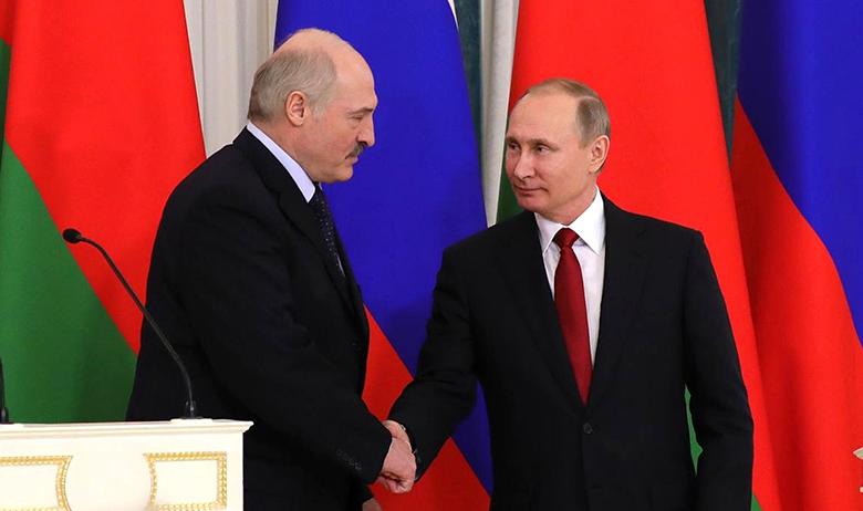 Президент Белоруссии Александр Лукашенко и президент РФ Владимир Путин