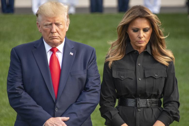Дональд Трамп с женой Меланией 