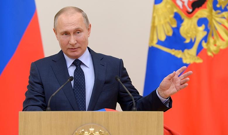 Президент РФ Владимир Путин на встрече с российскими спортсменами — участниками XXIII Олимпийских зимних игр 2018 года в Пхёнчхане