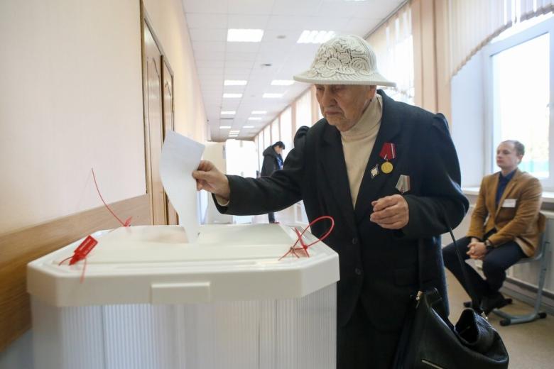 Работа участков для голосования на выборах мэра столицы 10 сентября 2023 года