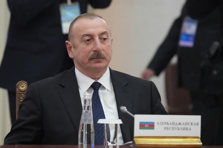 Президент Азербайджана Ильхам Алиев на традиционной неформальной встрече лидеров государств — участников СНГ
