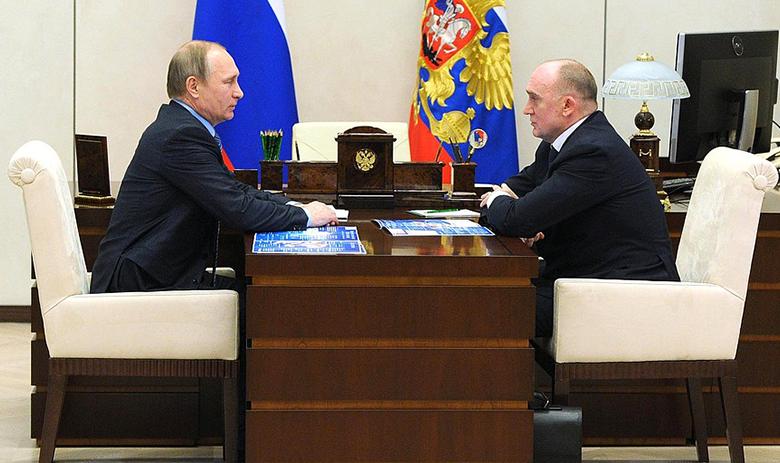 Президент РФ Владимир Путин и Борис Дубровский