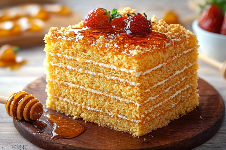 Классический торт «Медовик»: нежный вкус детства