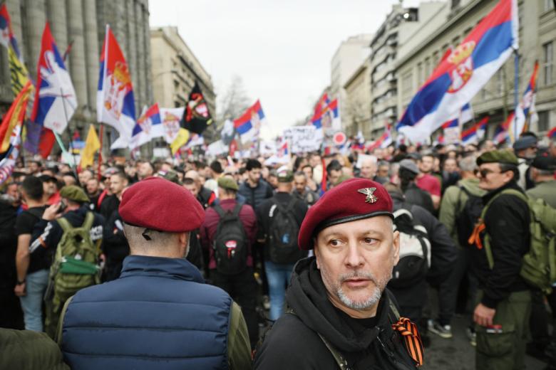Акция протеста в Белграде