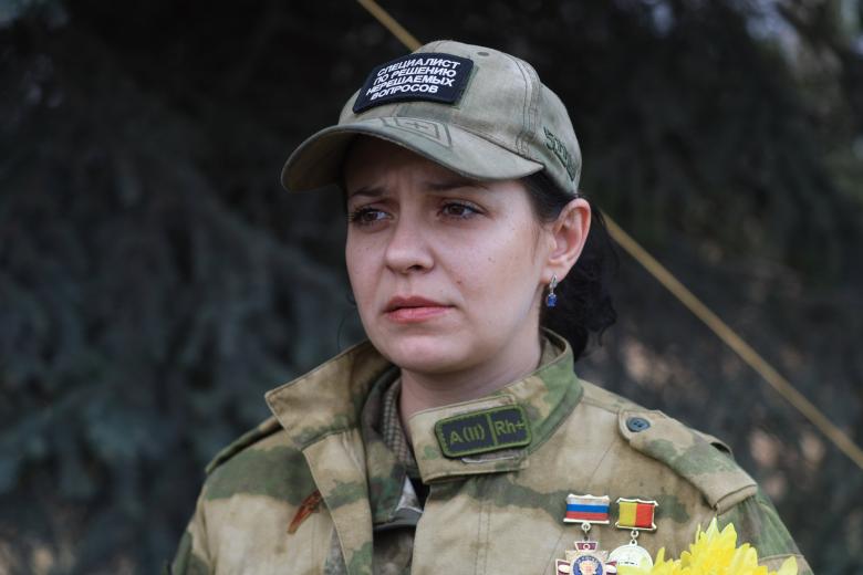 Волонтер Александра Айдынбекова