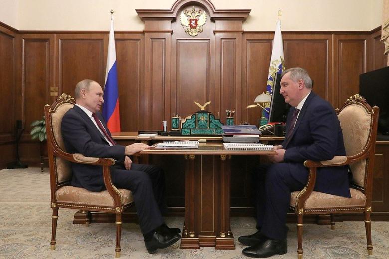 Владимир Путин и Дмитрий Рогозин