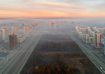 Часть кольцевой дороги Екатеринбурга перекрыли из-за смога
