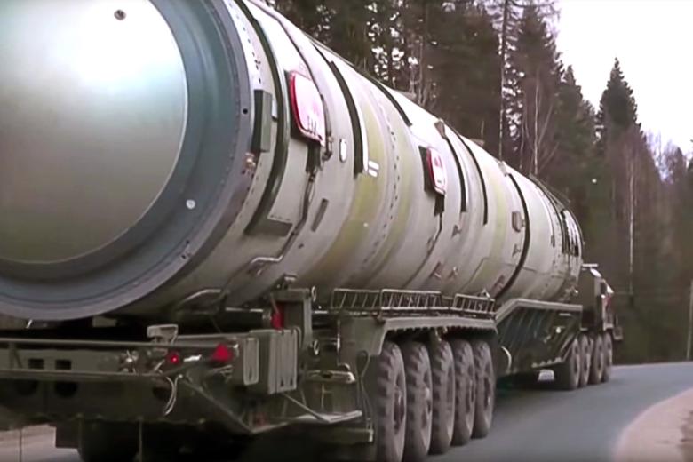 Российский ракетный комплекс наземного шахтного базирования РС-28 «Сармат» с тяжелой жидкостной межконтинентальной баллистической ракетой «Сармат»