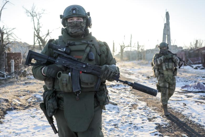 Военнослужащий РФ в зоне проведения СВО
