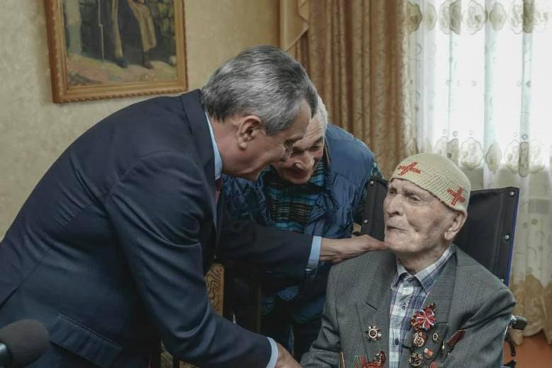 Ветеран Великой Отечественной войны Тимофей Марзоев