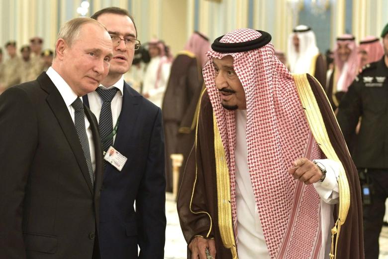Владимир Путин и Салман бен Абдель Азиз Аль Сауд