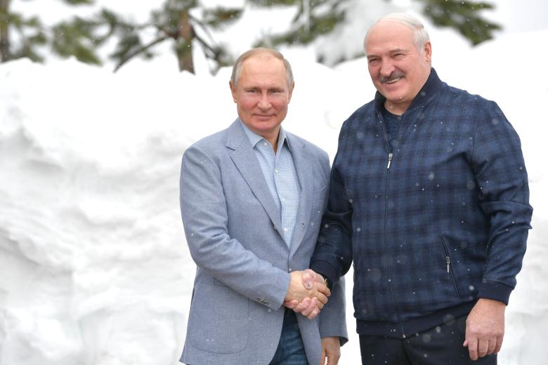 Владимир Путин и Александр Лукашенко
