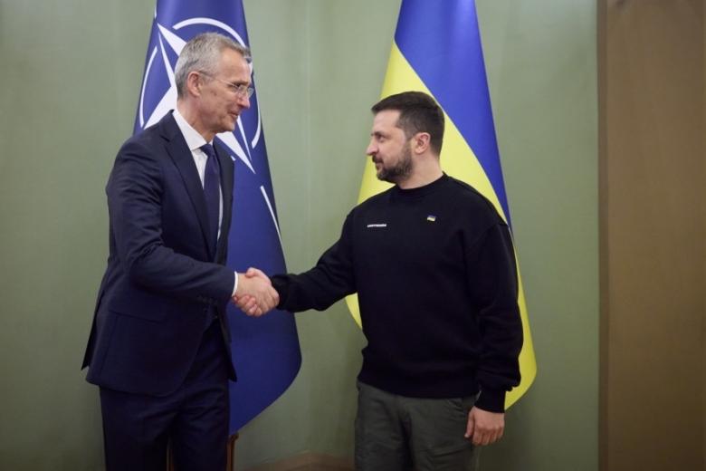 Йенс Столтенберг и Владимир Зеленский