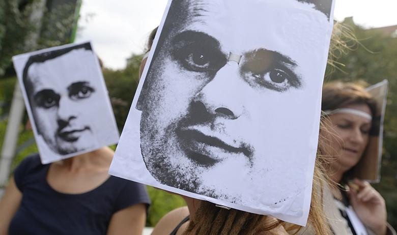 Акция в поддержку режиссёра Олега Сенцова в Киеве, Украина