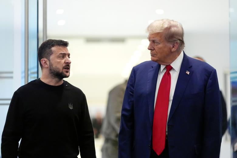 Встреча кандидата в президенты США Дональда Трампа и президента Украины Владимира Зеленского в Нью-Йорке