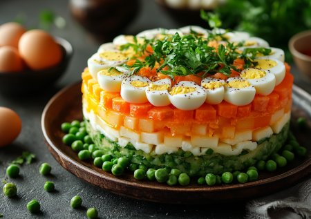 Салат «Французский» — готовим на скорую руку! Очень просто и вкусно