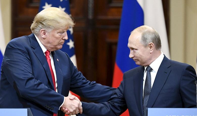 Президент США Дональд Трамп и Владимир Путин