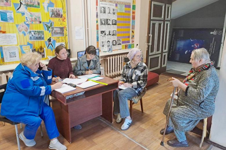 Краснодарский край. Тихорецк. Пункт временного размещения для жителей Тихорецкого района