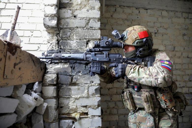 Военнослужащий ВС РФ в зоне проведения СВО