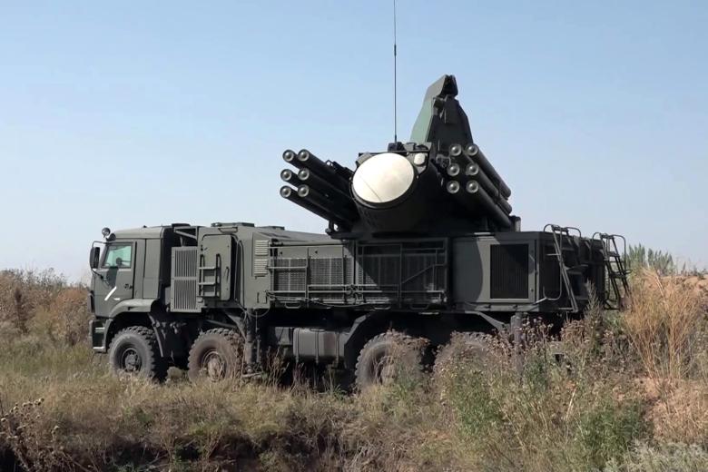 Боевая работа ЗРПК «Панцирь-С»