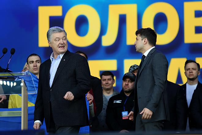 Пётр Порошенко и Владимир Зеленский