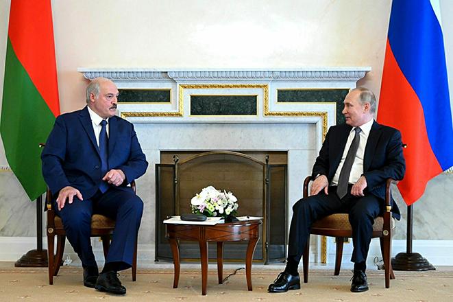 Александр Лукашенко и Владимир Путин