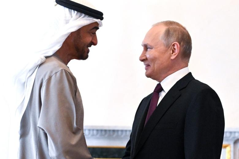 Владимир Путин и Мухаммед Аль Нахайян