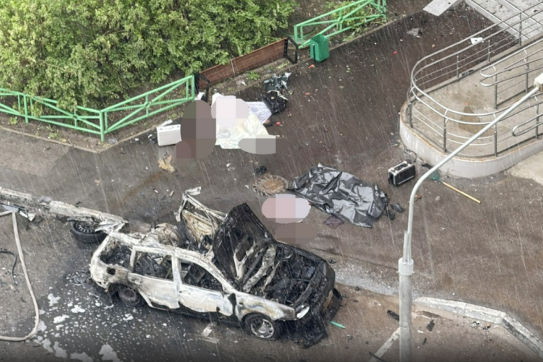 Место взрыва в Балашихе