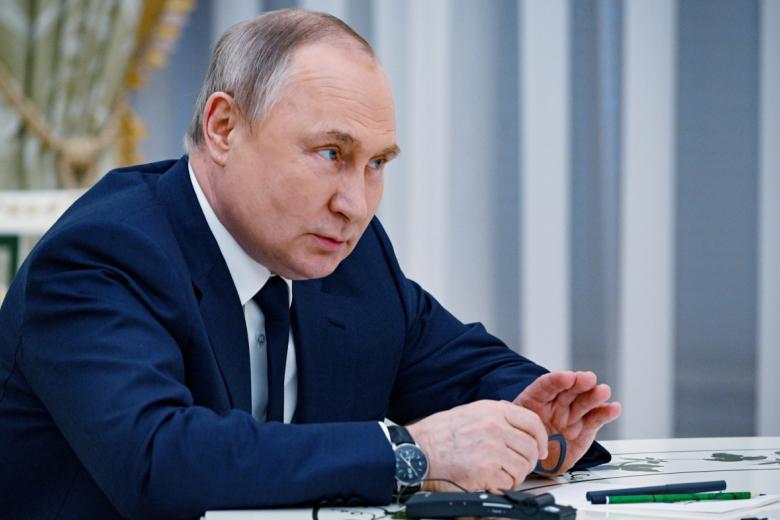 Президент РФ Владимир Путин во время встречи с генеральным секретарём Организации Объединённых Наций (ООН) Антониу Гутерришем
