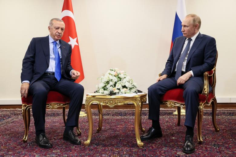 Президент РФ Владимир Путин и президент Турции Реджеп Тайип Эрдоган
