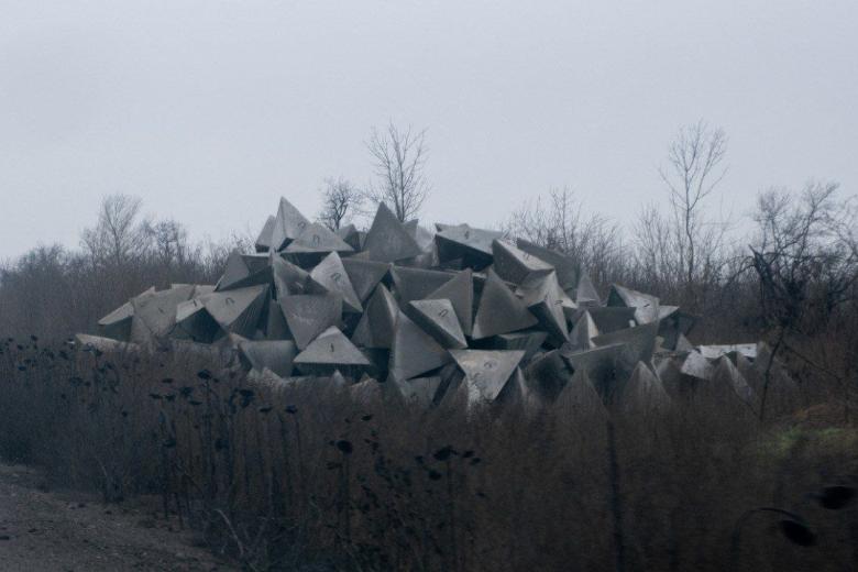 Строительство оборонительных сооружений в Запорожской области