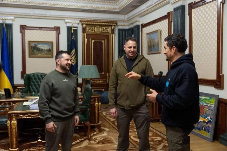 Владимир Зеленский и Орландо Блум