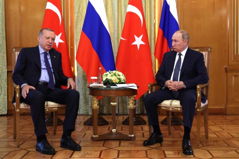 Президент РФ Владимир Путин и президент Турции Реджеп Тайип Эрдоган