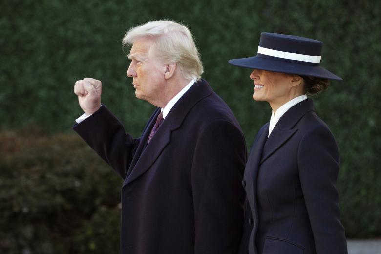Дональд Трамп с женой