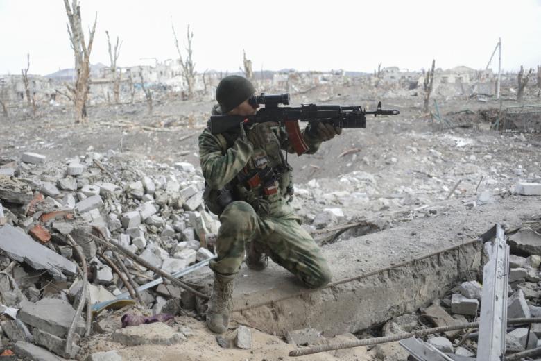 Военнослужащие ВС РФ в зоне проведения спецоперации