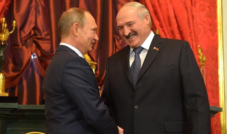 Президент РФ Владимир Путин и президент Белоруссии Александр Лукашенко