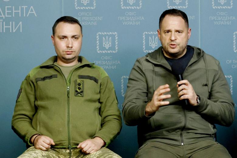 Начальник Главного разведывательного управления Министерства обороны Украины Кирилл Буданов, руководитель офиса президента Украины Андрей Ермак