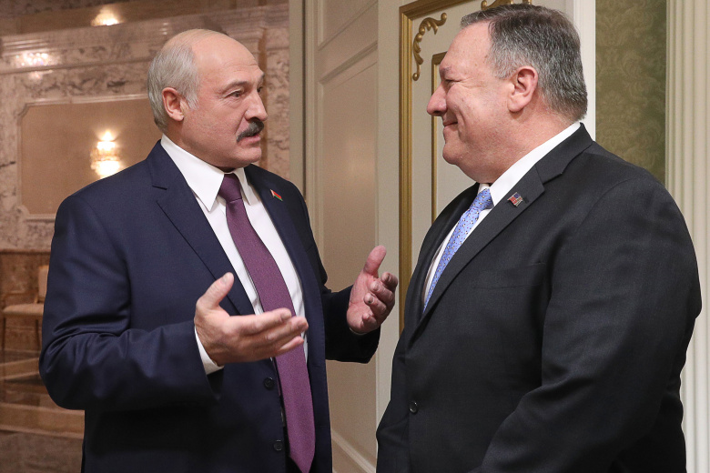 Александр Лукашенко и Майкл Помпео