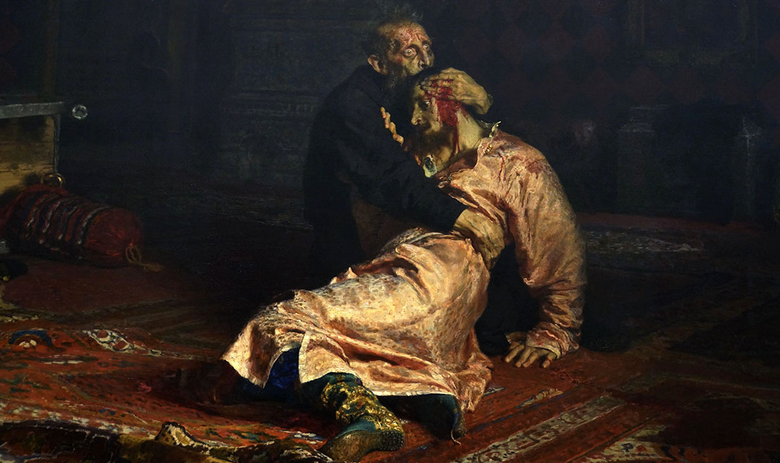 Картина Репина «Иван Грозный и его сын Иван…»