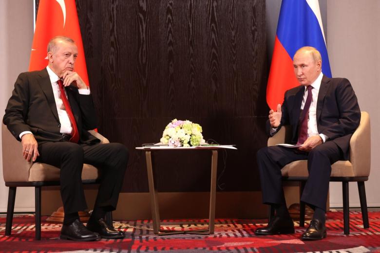 Реджеп Тайип Эрдоган и Владимир Путин