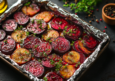 Как запечь свеклу в фольге вкусно — пошаговый рецепт ужина с остринкой