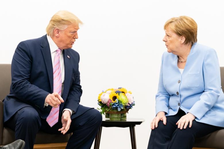 Дональд Трамп и Ангела Меркель