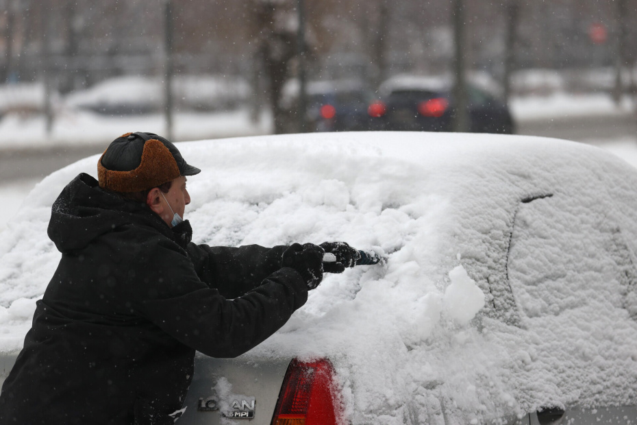 Снегопад в Москве
