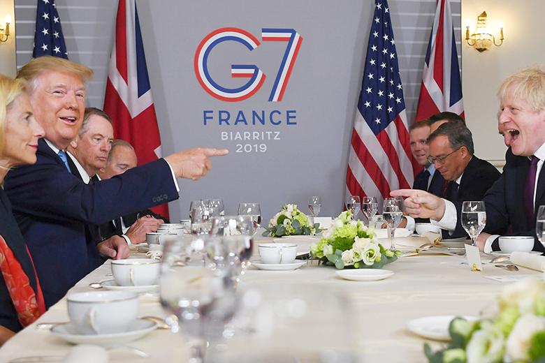 Дональд Трамп и Борис Джонсон 