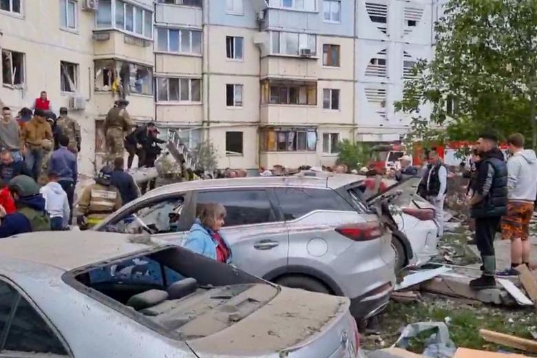 Обрушение подъезда жилого дома в Белгороде