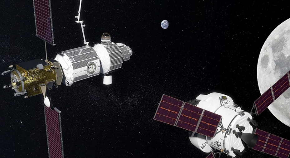 Визуальная модель проекта NASA Lunar Orbital Platform-Gateway