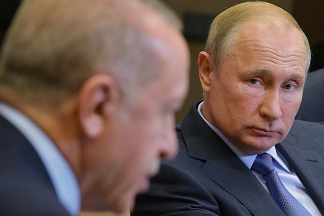 Реджеп Тайип Эрдоган и Владимир Путин